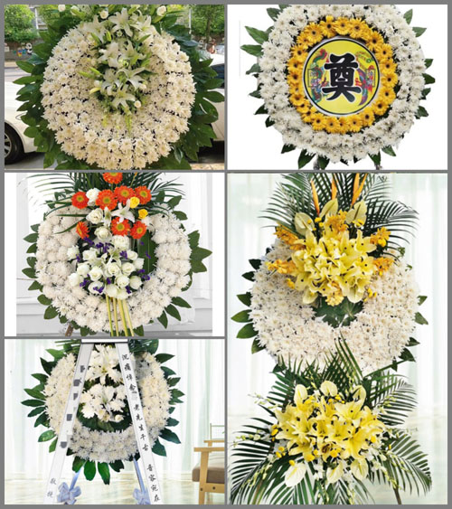 湖北黄冈市黄梅县刘佐乡石流港村花圈速递